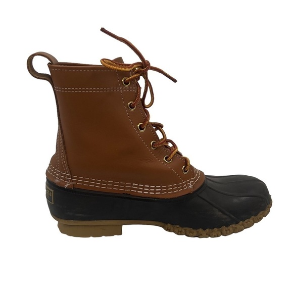 L.L.Bean Brown Original Waterproof Lace Up Duck Boots Size 7 Women's - Picture 9 of 14